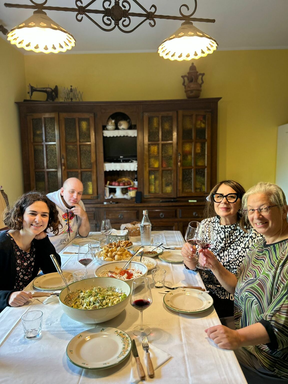 Pranzo con studenti