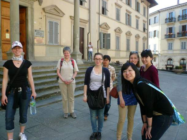 Una passeggiata nel centro storico di Arezzo.