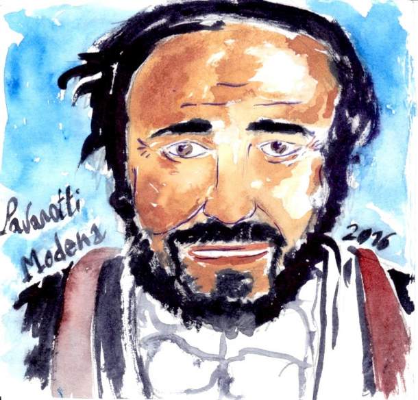 Romanica - Pavarotti - opera di L. Olivieri