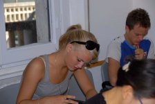 Student in a class