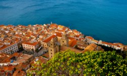 cefalu, panorama